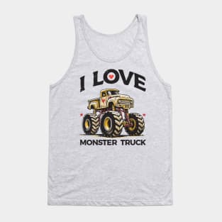 I Love Monster Truck Tank Top